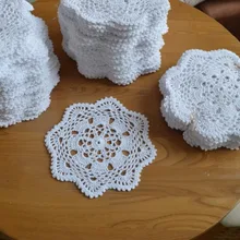 ZAKKA модное вязаное крючком кружево, хлопок doilies для домашнего декора подставки чайный столик декоративные салфетки коврики