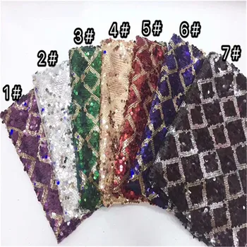 

New 2019 Design Sequined Embroidered Mesh Lace Fabric For Women Party Dress Lace African Gold Sequins Guipure Net Lace Material