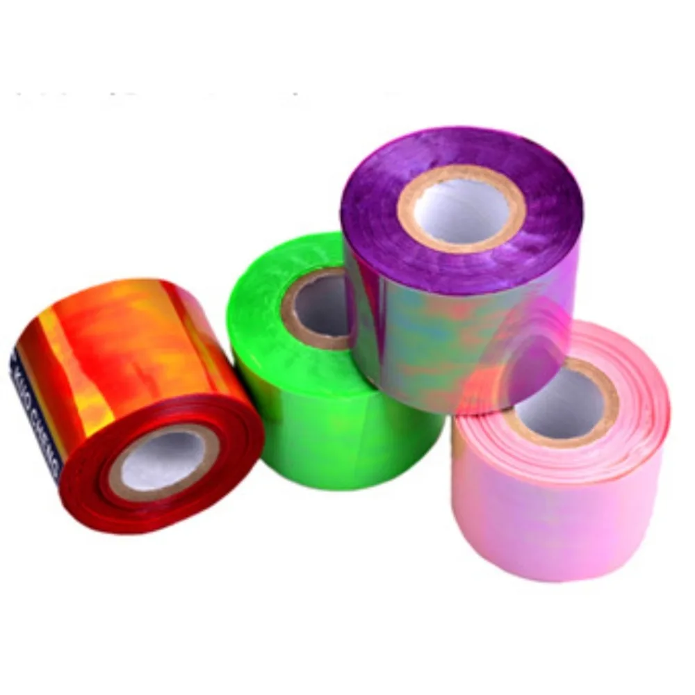 Preise Holographische Shiny Laser Nagel Transfer Folien Aufkleber Größe 100 M * 5 cm Gebrochen Glas DIY Nail art Schönheit Dekoration schablone Aufkleber