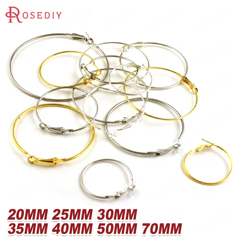 

(20527)Free Shipping Wholesale Diameter:20MM Antique Bronze Iron Hoop Earrings 50PCS