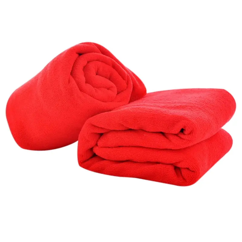 Urijk Microfibra Washcloth Bath Towel Absorbent Drying Bath Beach Towel Swimwear Shower Face Washer Beauty Salon Bath Towels - Цвет: red