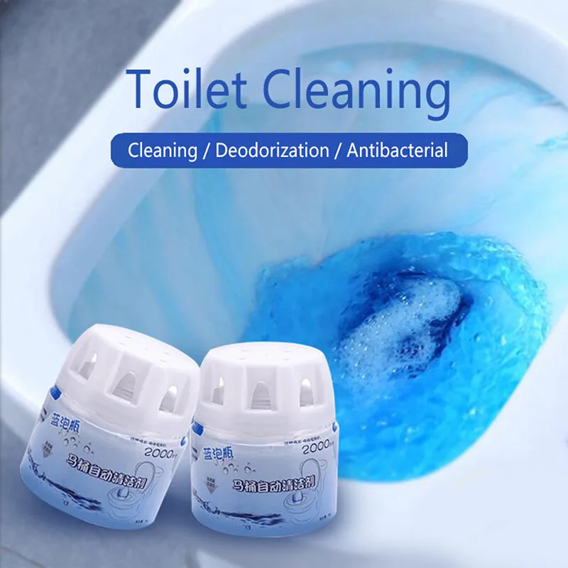 Toilet Cleaner Magic Automatic Flush Toilet Cleaner Helper Blue Bubble Toilet Deodorizes Bathroom Restroom Cleaner Deodorizer