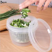 BXLYY 1 шт. круглая герметичная коробка для дома имбирный чеснок холодильник коробка для хранения фруктов пластмассовые гаджеты для кухни подставка для крышек для Pots.7z