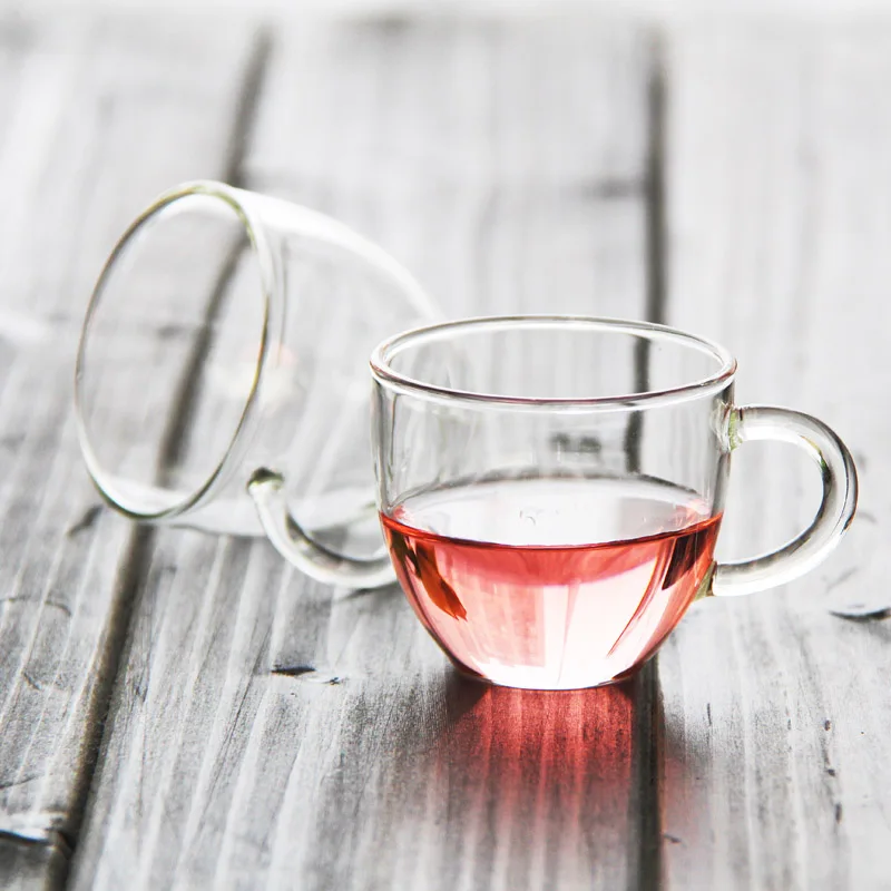 Free shipping small teacups, 80ml wholesale glass drinking ware tea pint glass cupin Pint Glass