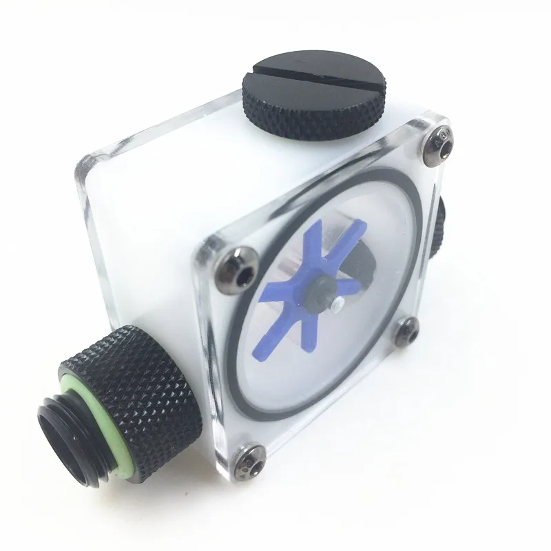Water Cooling Flow Meter Indicator Light Emitting Computer PC Liquid