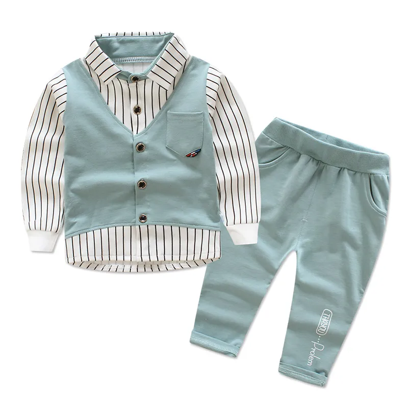 Buy 2019 new children's clothing set baby boy cotton t