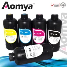 12x1000 мл реальные УФ-отверждаемые чернила/светящиеся в ультрафиолетовом свете чернила для печати на Керамика/металла/Стекло нефтяным отоплением водопроводной трубы ПВХ для Epson DX5 DX7