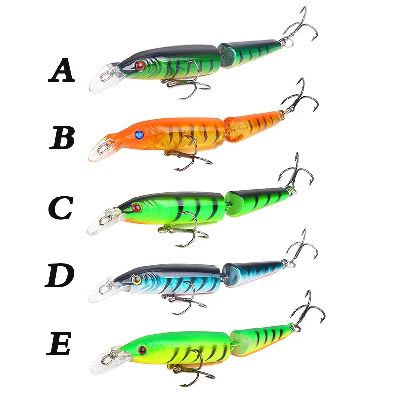 طعوم صيد سمك البلمة 105mm 9g متعددة القسم منحنى الصلب الطعم Wobblers Swimbait الكارب الصيد معالجة Pesca