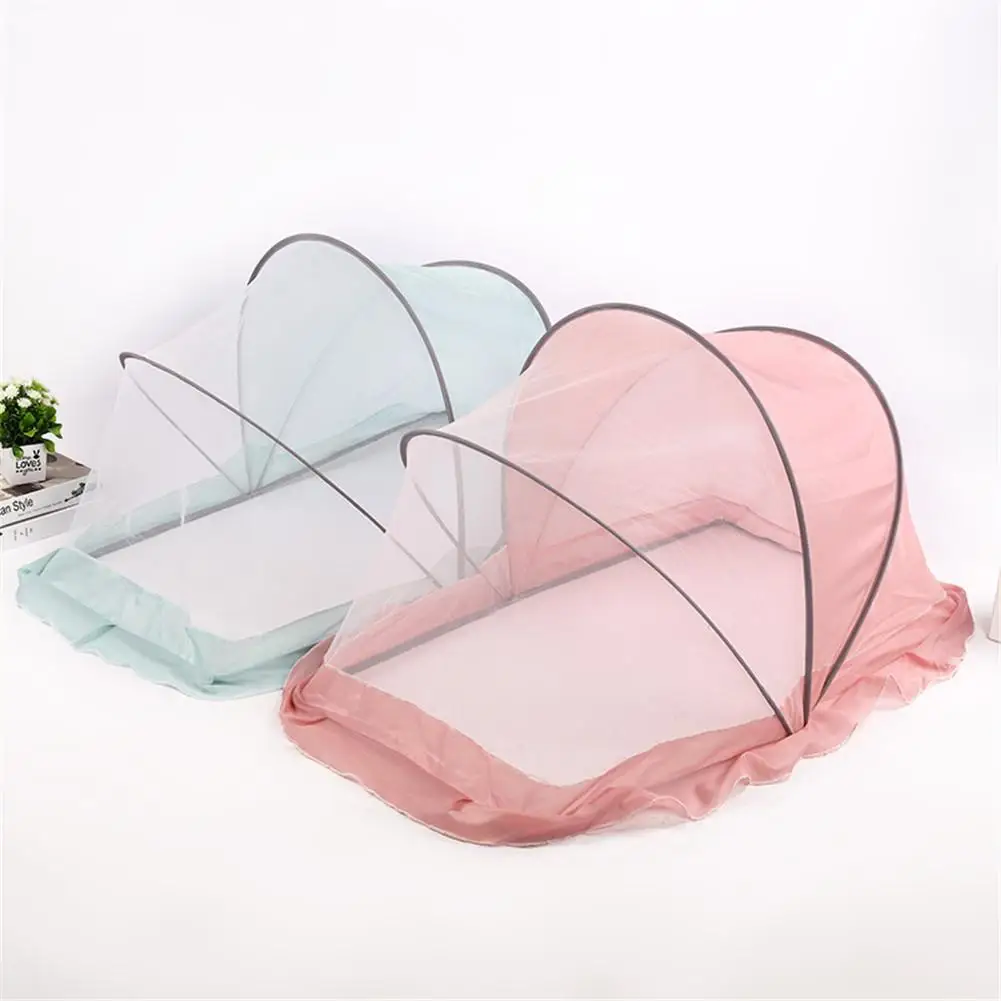 Baby Universal Foldable Baby Mosquito Net Cover Baby Anti-Fall Mosquito Cover Yurt Child BB Newborn Children Bed Mosquito Net