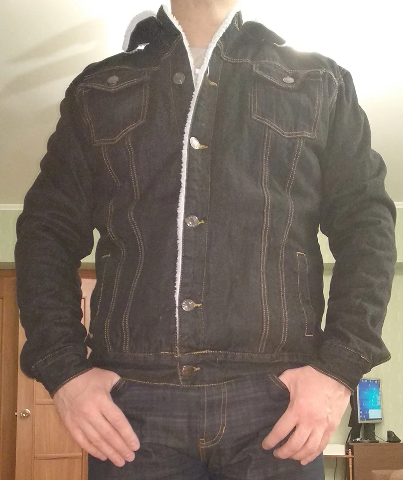 Warm Fleece Denim Jacket Winter Fashion 