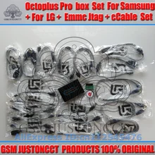 Gsmjustoncct Octoplus коробка полный набор для samsung для LG+ Медуза JTAG активации(посылка+ 19 набор кабелей) добавлен для sam N900A и N900T