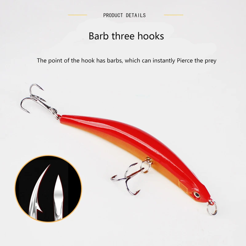 Fishing Lures Large Hard Bait Minnow VIB Lure with Treble Hook Life-Like Swimbait Fishing Bait 3D Fishing Eyes Popper Crankbait 