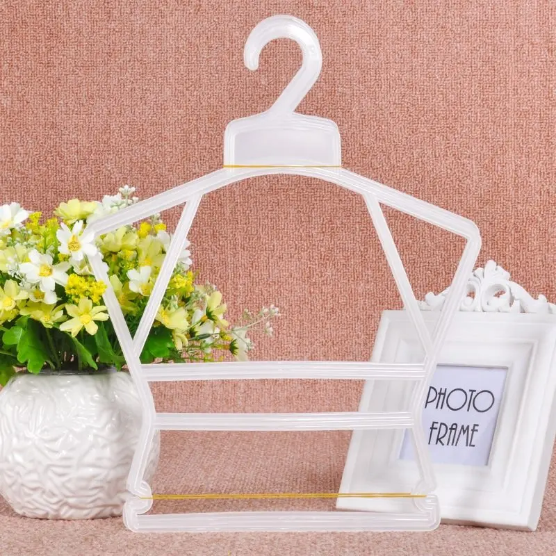 2 ألوان البلاستيك الاطفال علاّقات ملابس الأطفال الملابس الغسيل السنانير خزانة الملابس تجفيف حامل أرفف المنظم 10 قطعة/الوحدة