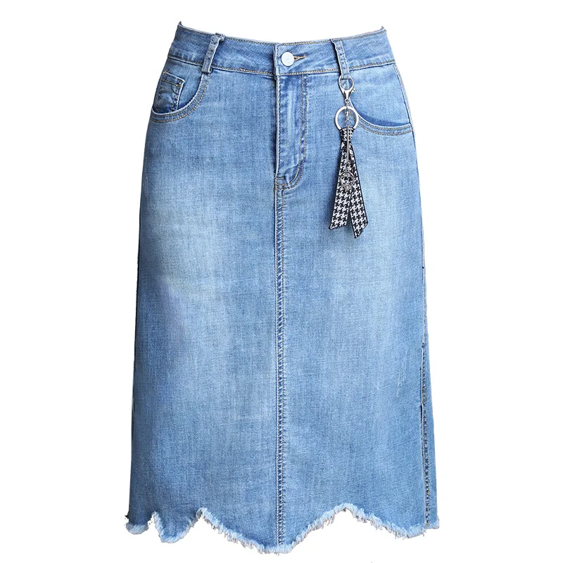 High Summer Thin Word M Long Was 4xl Waist Women 2019 Split New Denim Girl In Women's Section Skirt Female The 1257 A 0qvw4tSw