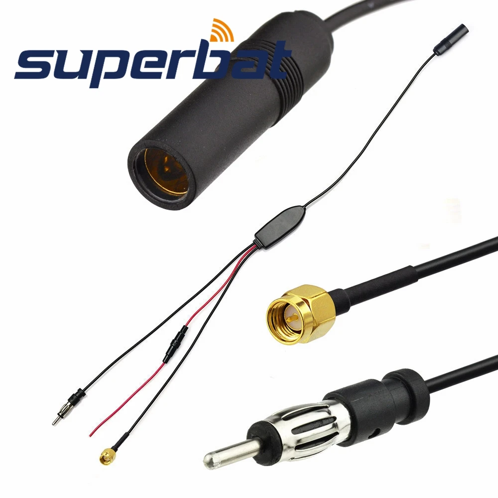 Superbat FM/AM в FM/AM/DAB автомобильный радиоприемник антенный конвертер/сплиттер SMA Mlae