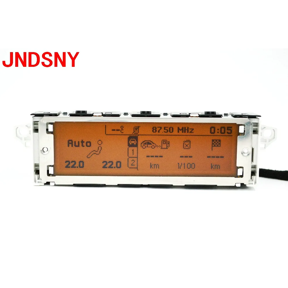 JNDSNY Поддержка USB Двухзонный air Bluetooth дисплей желтый монитор 12 pin для Peugeot 307 407 408