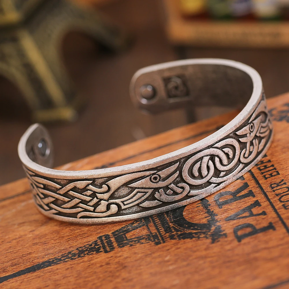 Phoenix Totem Rune Bracelet Viking Ring with Dragon Ancient Symbol Amulet symbol