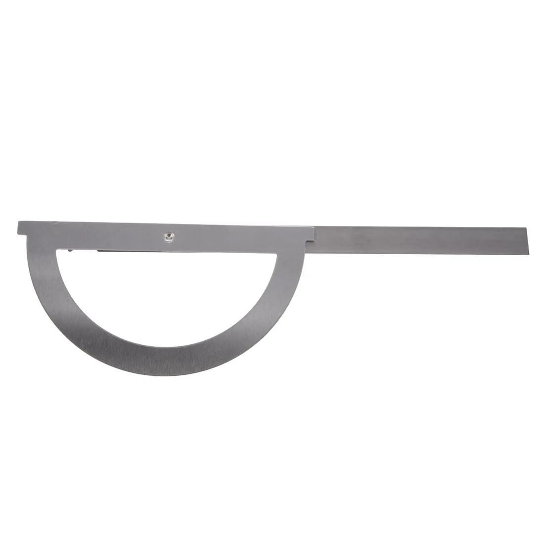 

Gray Stainless Steel Rotating 180 Degree Mesurement Protractor Metric 15cm Ruler