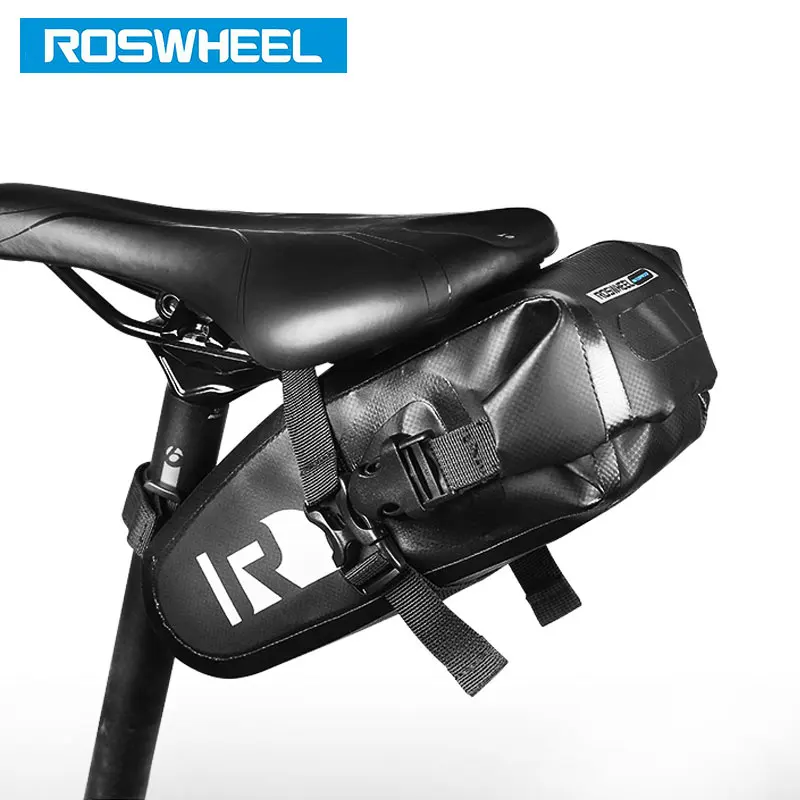Perfect ROSWHEEL Attack #131363 Bicycle Seatpost Bag Bicycle Saddle Seat Storage Pannier Cycling MTB Road Bike Rear Pack Water tight 1