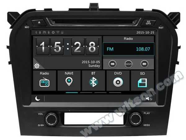 Perfect 9" Special Car DVD for Suzuki Grand Vitara 2013-2017 with Tire Pressure Monitoring System Support & Front DVR Camera Support 1