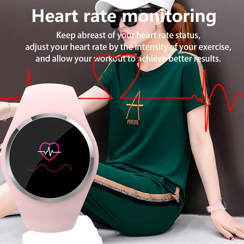 Fitness Smart Watch Women Running Heart Rate Monitor Blood Pressure Bluetooth Pedometer Touch Intelligent Sports Watch For Woman
