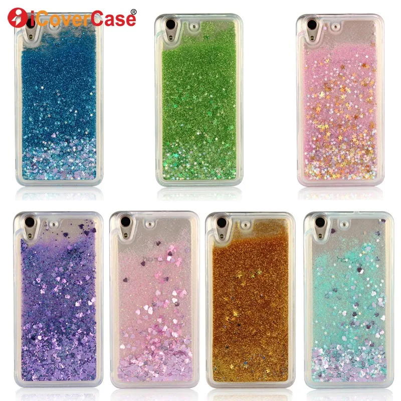 

Soft TPU Case For Huawei Y6 II Phone Cases Glitter Dynamic Quicksand Liquid Case Cover For Huawei Y6 2 Y6II Coque Capinhas Etui