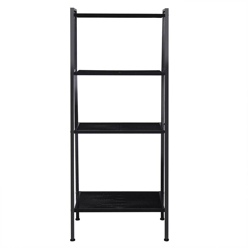 

35*35*145cm Ladder shape 4 Tier design Shelf Unit Bookshelf Bookcase Book Storage Display Rack Stand