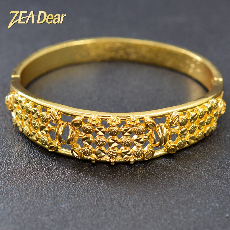 

ZEA Dear Jewelry Classic Big Round Bangle Jewelry Findings For Women Geometric Bracelet For Wedding Gift Dubai Fashion Jewelry