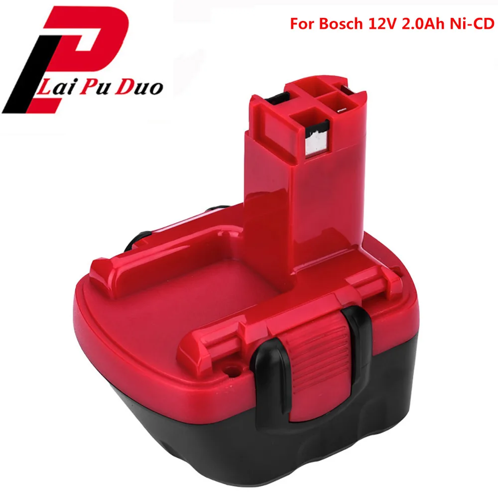 Аккумуляторная батарея PSR 1200 для Bosch 12 В 2000 мА/ч GSR 2 0 А/ч AHS GSB BAT043 BAT045 BAT046