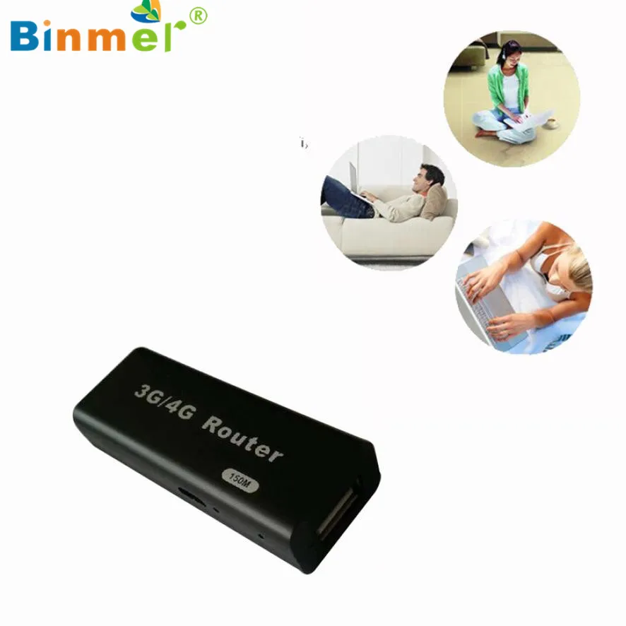 Binmer 2017 Freeshiping мини 3g/4G Wi-Fi Wlan Точка AP Client 150 Мбит/с RJ45 USB Беспроводной маршрутизатор сентября 20