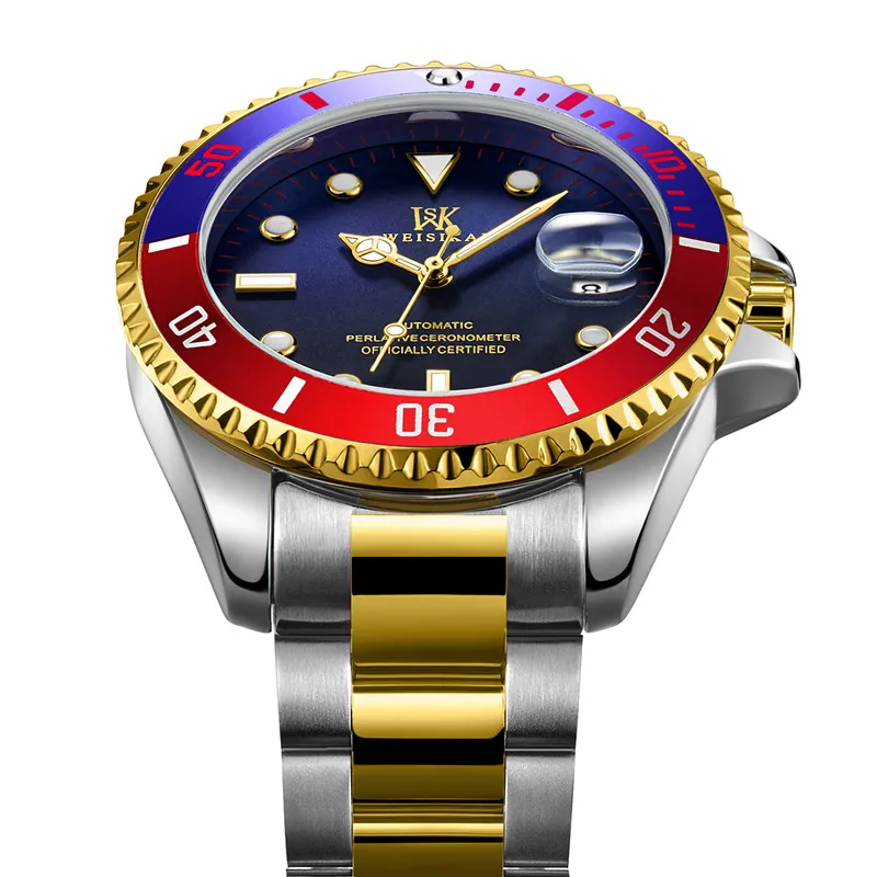 WEISIKAI الرياضة التلقائية ووتش الرجال الغوص ساعات آلية رجل 200 M للماء ساعة اليد مضيئة الذكور ساعة montre أوم WEISIKAI الرياضة التلقائية ووتش الرجال الغوص ساعات آلية رجل 200 M للماء ساعة اليد مضيئة الذكور ساعة montre أوم