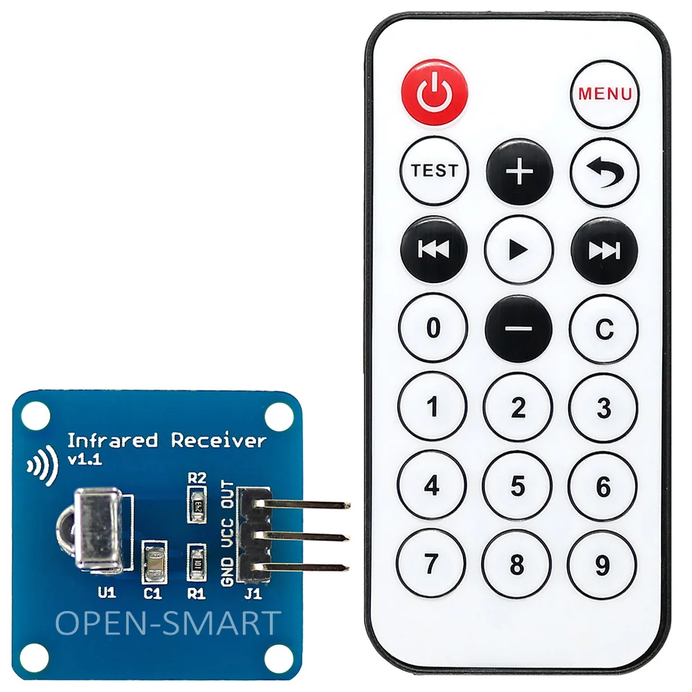 Открытый Смарт ИК-пульт дистанционного управления Комплект инфракрасный модуль приемника+ ИК-пульт дистанционного управления для Arduino/MEGA2560