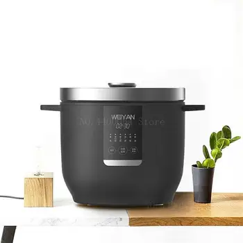 

2L electric rice cooker Thicken rice machine Food grade non-stick coating Removable lid with LED touch panel 350W