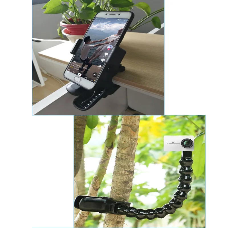 Portable Jaws Flex Photography u-clip Strong clip Clamp Mount For GoPro Hero 6 4 5 Xiaomi Yi 4K SJCAM Sports camera accessories (2)