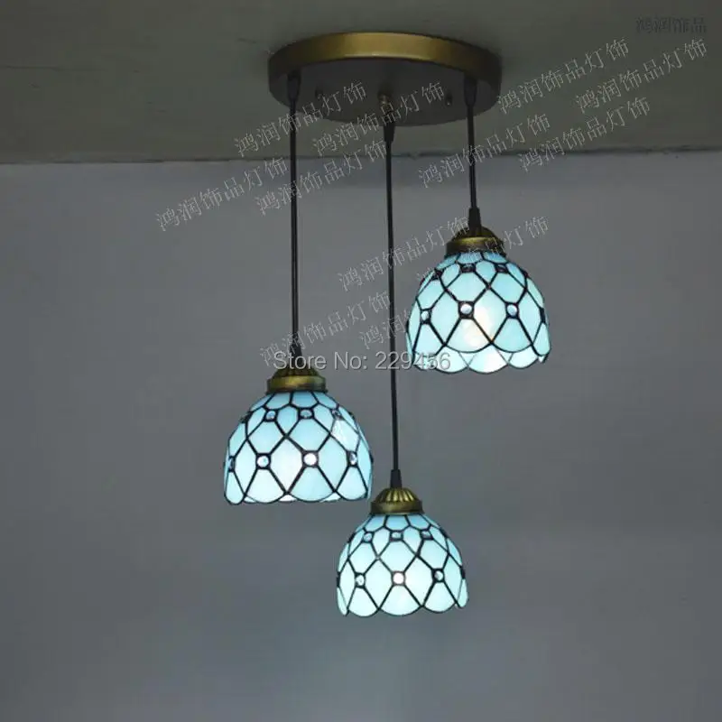 Подвесной светильник Tiffany E27 110 240 В в стиле морского бассейна средиземноморском
