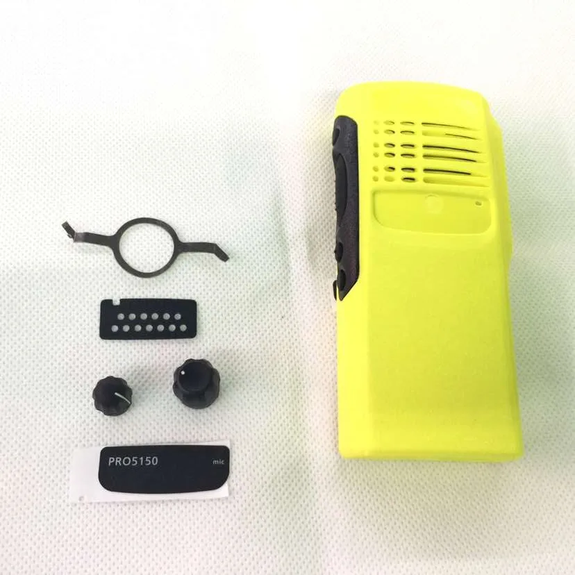 Желтый чехол на переднюю крышку корпуса+ Пылезащитная крышка+ ручка для Motorola GP328 GP5150 GP340 радио аксессуары - Цвет: Цвет: желтый