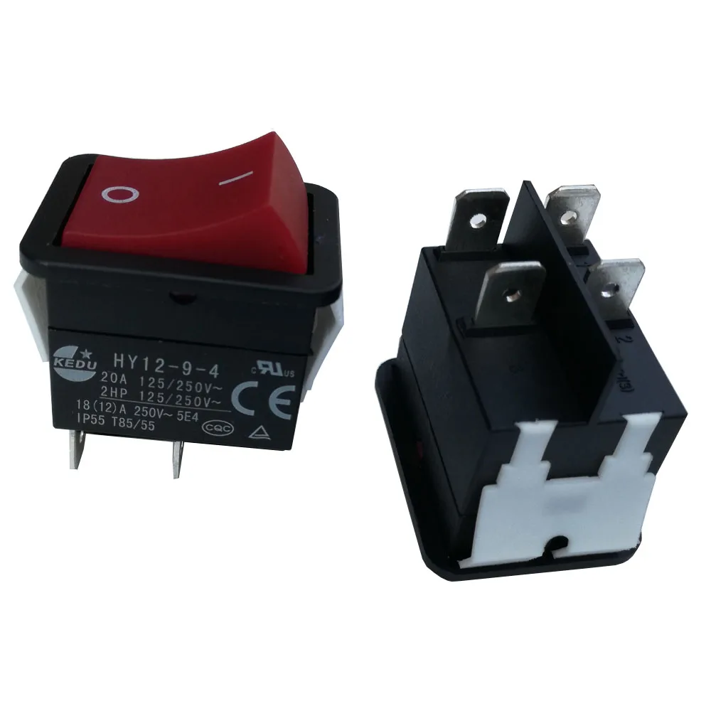 2pcs IP55 18(12)A 250V 4Pins Industrial Welder Welding Machine Power On