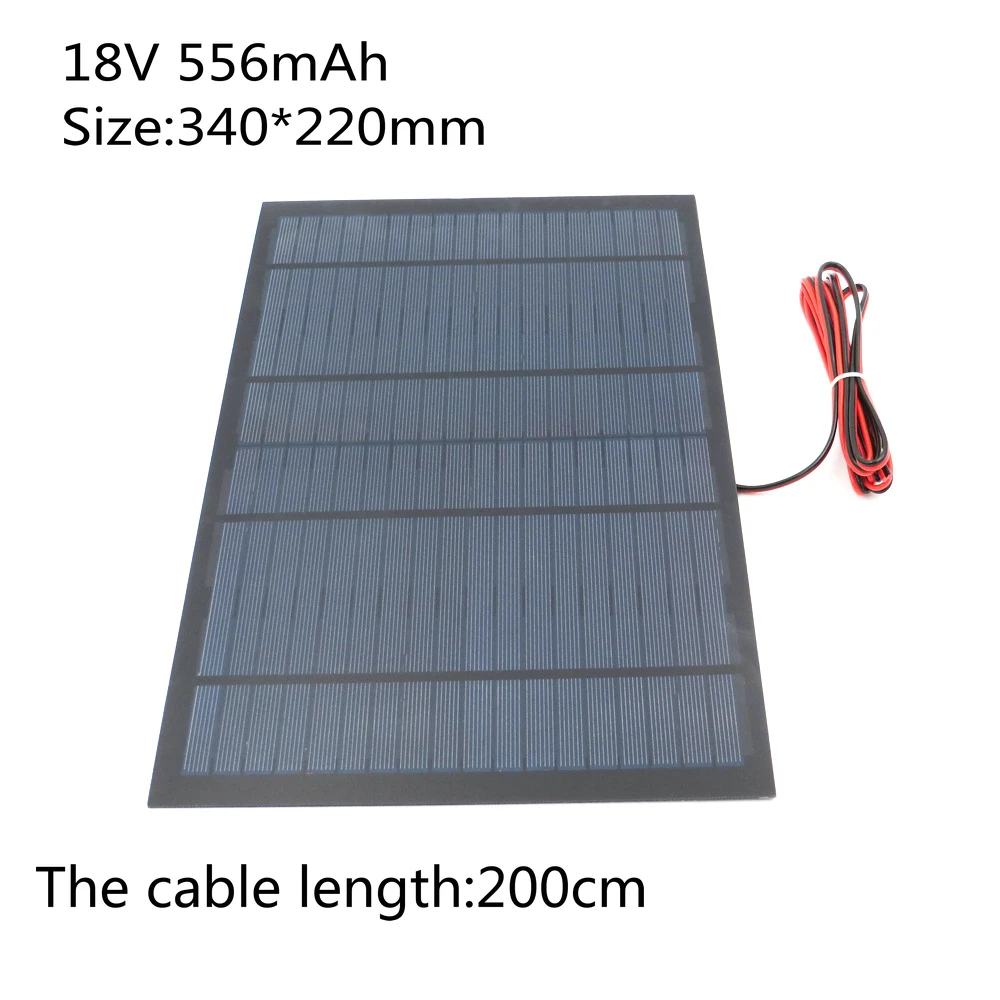 18 В 10 Вт 5 Вт 4,5 Вт Панели солнечные солнечное зарядное устройство с кабелем для мобильного телефона фонарики Солнечный Игрушки DIY солнечных батарей