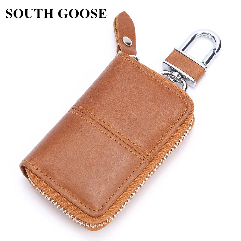 Новинка от бренда SOUTH GOOSE мужской ретро чехол для ключей Женский кошелек