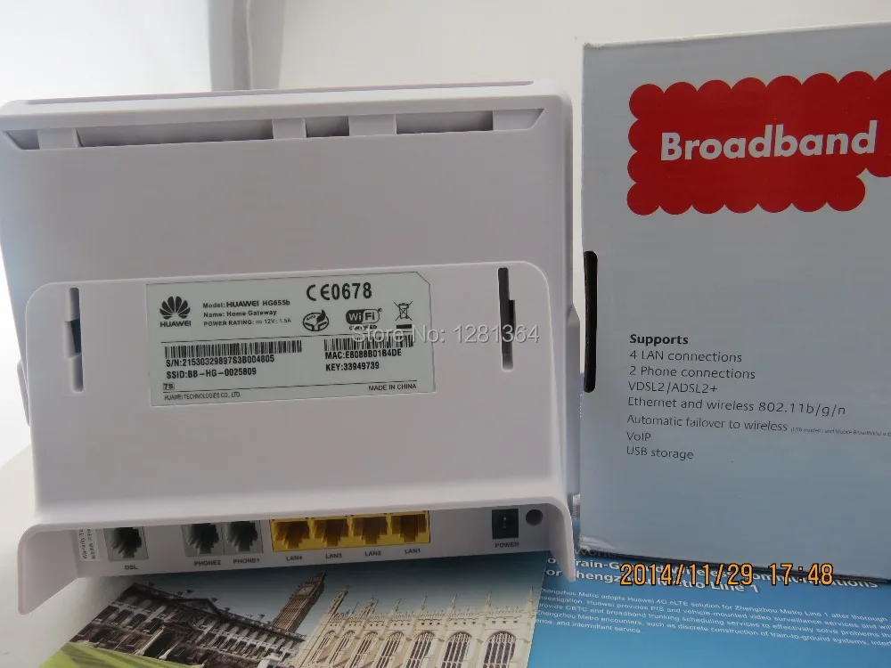 Купить хуавей hg655b технология vdsl2 модем / маршрутизатор СИП voipx2 ...