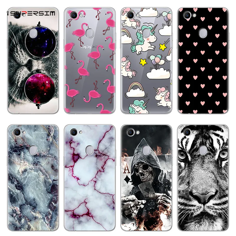 

For OPPO F7 Case Silicone Cute Animal Clear Phone Case For OPPO F7 Cover Coque TPU Soft Cat For Fundas OPPO F7 F 7 Oppof7 Case