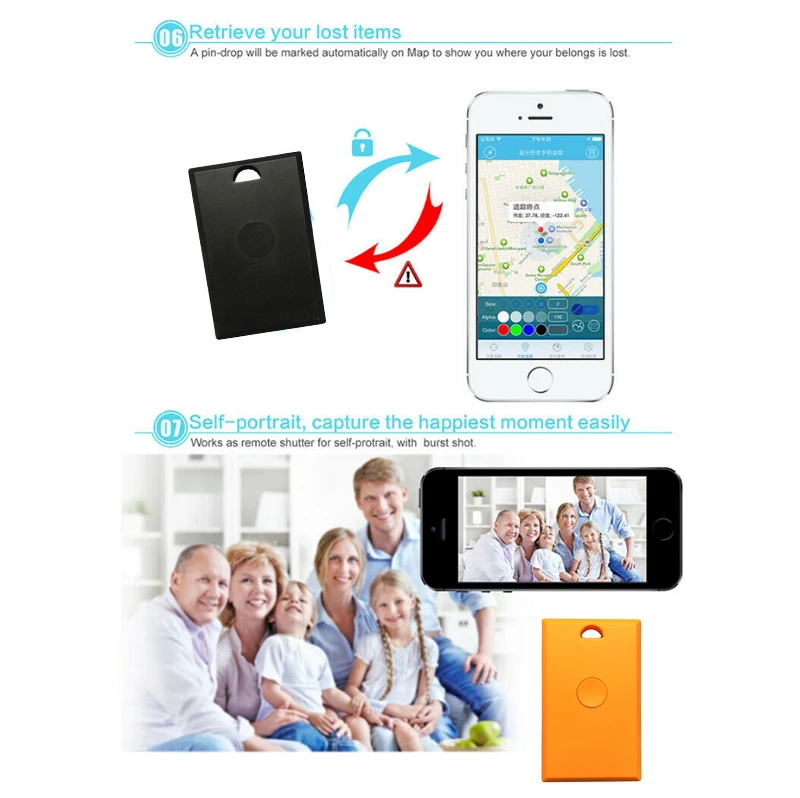 Bluetooth Анти-потери Finder мини смарт-тег gps трекер сигнализации локатор для ключей смарт-трекеры активности