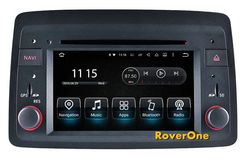 RoverOne For Fiat Panda 2004-2012 Android 7.1 Autoradio Car Multimedia  Player Infotainment DVD Radio GPS Navigation Navigator