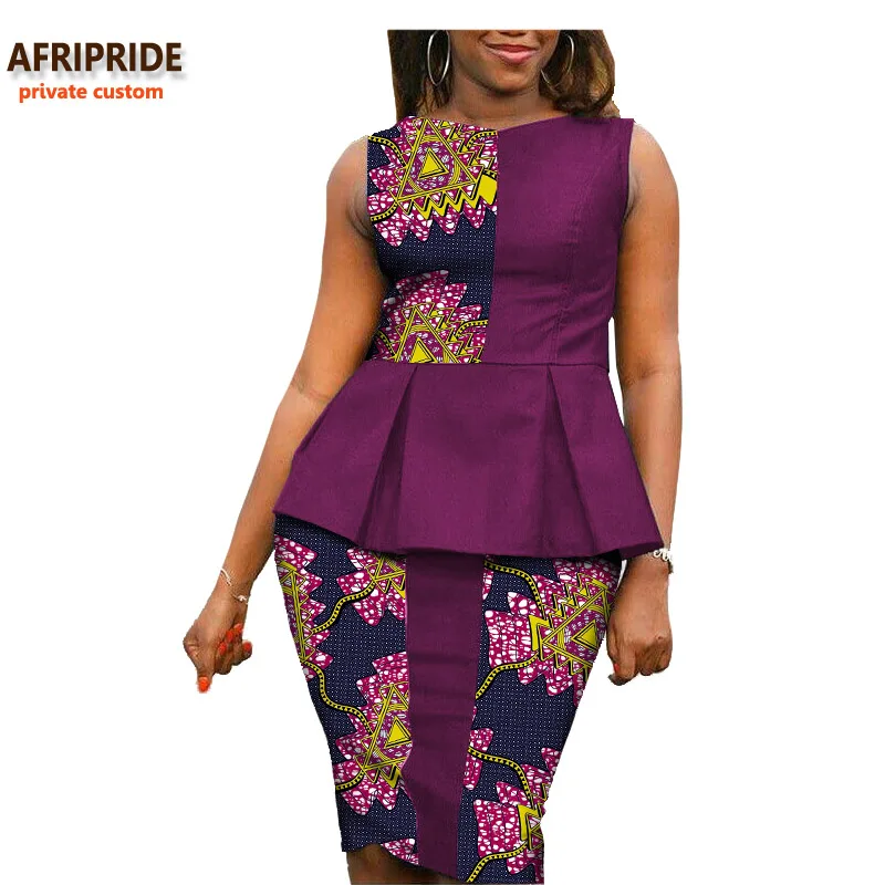 2017 Autumn african women casual suit AFRIPRIDE private custom