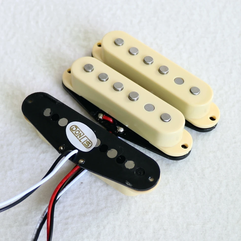 

1set Modern style Warm Sound Single ST guitar pickup with Alnico rods in black/white and ivory colors