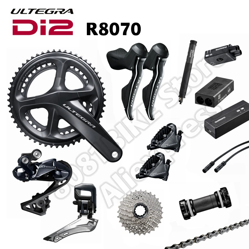 Shimano Ultegra Di2 R8070 Groepset Hydraulische Schijfrem Flat Mount 2x11  speed, R8000|ultegra di2|shimano ultegra di2shimano ultegra - AliExpress