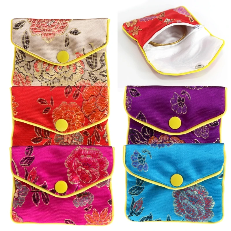 

Jewelry Storage Bags Silk Chinese Tradition Pouch Purse Gifts Jewels Organizer