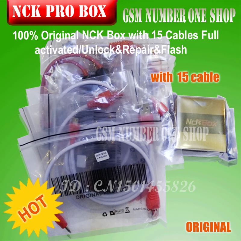 

gsmjustoncct 100% Original NCK PRO BOX with 15 Cables Full activated/Unlock&Repair&Flash free shipping