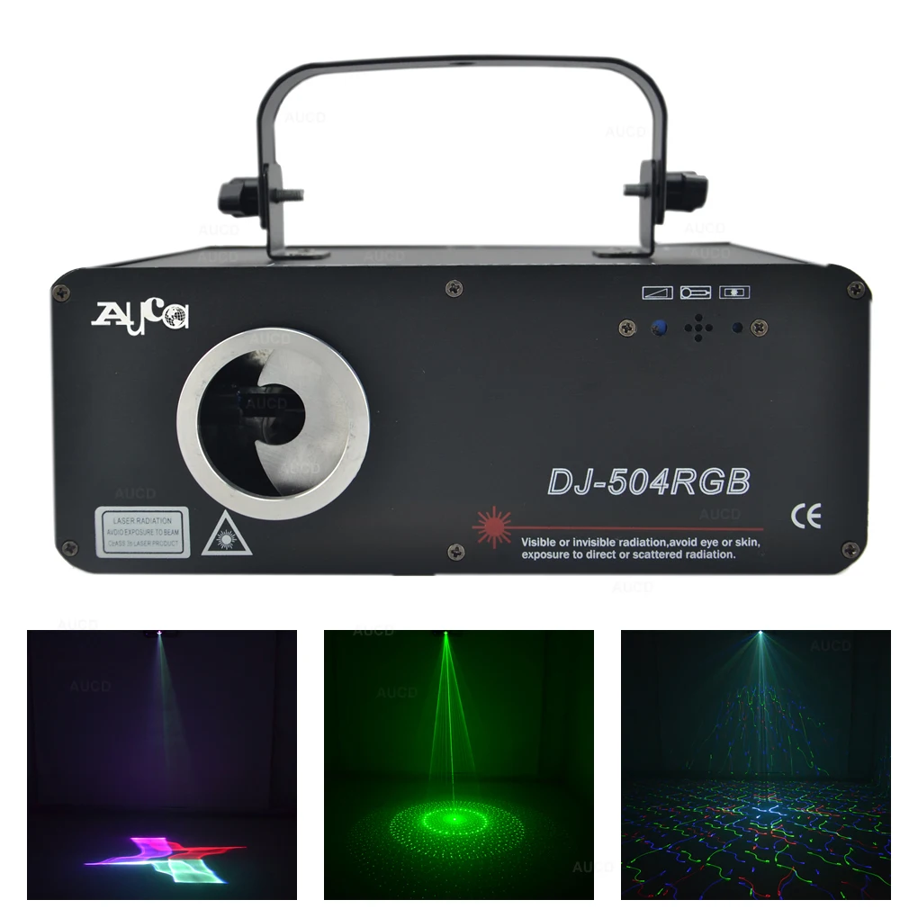 #Special Offers AUCD 3D Effect & Kaleidoscope Beam Scan RGB Colorful Laser Projector Lights PRO Disco Club DJ Party Show KTV Stage Lighting 504F