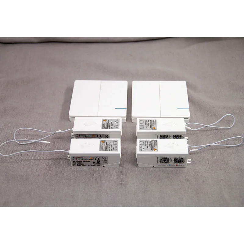 

3-Gang Wall Switch Switches light 220v Touch Remote Wireless LED Lamp Waterproof Switch Push Button Switch